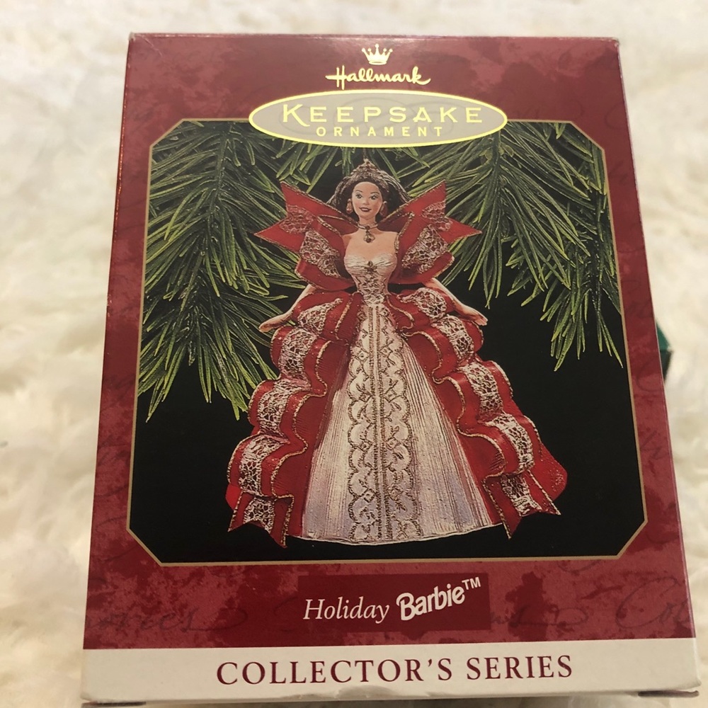 Barbie Hallmark vintage Xmas ornaments